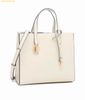  Túi Tote Marc Jacobs Mini Grind Coated Leather Tote Trắng 