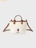 Túi Đeo Chéo WHOAU Canvas 2-way Tote Bag Màu Trắng Kem