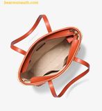  Túi Tote Michael Kors The Michael Large Ombré Straw Tote Bag Red Clay 35S5S01T3W 