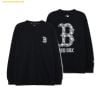  Áo Sweat MLB Cube Monogram Big Logo Overfit Man-to-Man BOS (Black) 3AMTM0131-43BKS 