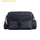  Túi Đeo Chéo Coach Warner Crossbody Bag In Signature Canvas CW217 Màu Xanh Navy 