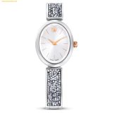  Đồng Hồ Swarovski Crystal Rock oval watch Swiss Made, Crystal bracelet, White, Stainless steel 5656878 