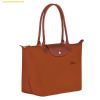  Túi Tote Longchamp Le Pliage Green M Tote Bag Cognac - Recycled canvas 
