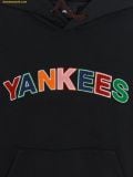  Áo Hoodie MLB Varsity Color Buckle Graphic Fleece Hoodie NY (Black) 3AHDV0746-50BKS 