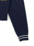  Áo Cardigan MLB Women's Classic Monogram Chenille Zip-Up Cardigan LA (Navy) 3FKCM0344-07NYS - Navy 