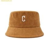  Mũ Bucket MLB Corduroy Bucket Hat CLE (Camel)S 3AHTC0136-45CAS Nâu 