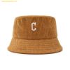  Mũ Bucket MLB Corduroy Bucket Hat CLE (Camel)S 3AHTC0136-45CAS Nâu 