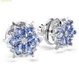  Bông Tai, Khuyên Tai Swarovski Magic stud earrings Snowflake, Blue, Rhodium plated 5734242 