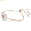  Vòng Tay, Lắc Tay Swarovski Hyperbola bangle Crystal pearls, Heart, White, Rose gold-tone plated, 5687513 