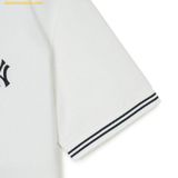  Áo Polo MLB Basic Colorblock Comfortable Fit T-Shirt NY (Ivory) 3APQB0243-50IVS 