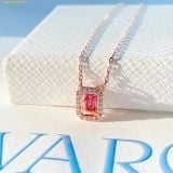  Dây Chuyền, Vòng Cổ Swarovski Una necklace Octagon cut, Pink, Rose gold-tone plated 5614933 