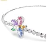 Lắc Tay Swarovski Ariana Grande x Swarovski bracelet Mixed cuts, Flower, Multicolored, Rhodium plated 5749187 