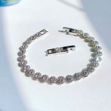  Lắc Tay Swarovski Una Angelic bracelet Round cut, Small, White, Rhodium plated 