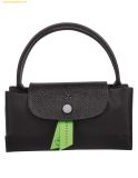  Túi Xách Longchamp Le Pliage Green Handbag S Black Noir green Recycled Canvas 