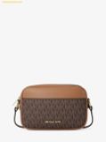 Túi Đeo Chéo Michael Kors Jet Set Small Signature Logo Camera Crossbody Bag Brown 35R6GTVC5B 