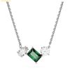  Dây Chuyền Swarovski Mesmera pendant Mixed cuts, Green, Rhodium plated 5668278 
