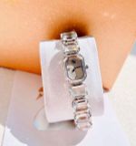  Đồng Hồ Swarovski Watch Octagon cut bracelet, White, Stainless steel 5729182 
