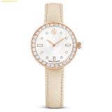  Đồng Hồ Swarovski Matrix tennis 7-link watch Swiss Made, Leather strap, Rose gold 