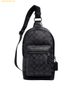  Túi Đeo Chéo Coach West Pack In Signature Canvas Charcoal Black 2853 