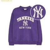  Áo Sweat MLB Varsity Fleece Overfit Man-to-Man NY (Violet) 3AMTV0436-50VOS Tím 