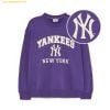 Áo Sweat MLB Varsity Fleece Overfit Man-to-Man NY (Violet) 3AMTV0436-50VOS Tím