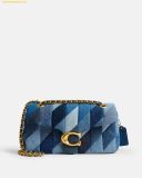  Túi Đeo Vai Coach Tabby Shoulder Bag 26 With Repurposed Denim Patchwork Quilting CAM91 Denim 