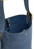  Túi Đeo Vai Coach Bleecker 21 Suede Bucket Bag Light Denim CCW84 