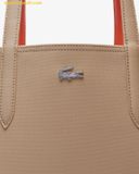  Túi Tote Lacoste Women's Anna Reversible Tote & Pouch Viennois Burnt Ochre 