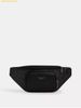 Túi Đeo Hông COACH Racer Small Belt Bag In Signature Canvas CBF77 Charcoal Black