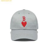  Mũ lưỡi trai MLB Heart Cotton Unstructured Ball Cap B - 3ACP0091N-43GRS - Xám 