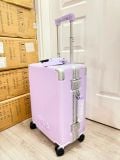  Vali Kéo FILA Ribbed Hard Shell Luggage 22 Inch Tím Pastel 
