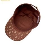  Mũ Lưỡi Trai MLB Diamond Monogram Point Ball Cap Boston Red Sox 3ACPM093N-43BRD - Nâu 