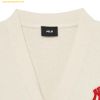  Áo Khoác Cardigan MLB Heart One-Point Cardigan NY (D.Cream) 3AKCH0234-50CRD Trắng Kem 