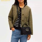  Túi Đeo Vai Coach Morgan Top Handle Satchel CN747 Màu Đen 