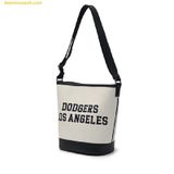  Túi Đeo Vai MLB Jacquard Varsity LA Dodgers 3ABMS024N-07CRM Màu Trắng Xám 