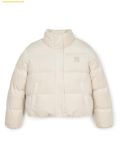  Áo Khoác Phao MLB Women's Diamond Monogram Tonton Velvet Crop Padding NY (D.Cream) 3FDJM1046-50CRD 