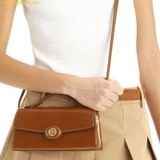  Túi Đeo Chéo Tory Burch Spazzolato Top Handle Chain Wallet Brown 