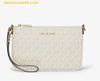  Túi Đeo Vai Michael Kors Jet Set Small Signature Logo Convertible Wristlet 35T4GTVW5V Trắng Logo 