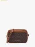  Túi Đeo Chéo MICHAEL KORS JET SET TRAVEL Camera Crossbody Small Signature Brown 35R6GTVC5B200 