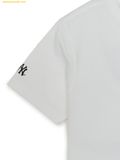  Áo Phông MLB Basic Back Street Logo Oversized Short Sleeve T-shirt New York Yankees 3ATSB0863-50WHS White 