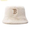  Mũ Bucket Lông MLB Fur Bucket Hat BOS (L.Beige) 3AHTF0936-43BGL Trắng 