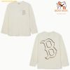 Áo Tay Dài MLB Basic Mega Logo Loose Fit Long Sleeve T Shirts Boston Red Sox 3ATSB0544-43CRS - Màu Trắng
