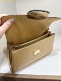  Túi Xách COACH Eliza Top Handle Bag CT852 Nâu Trơn 