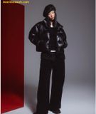  Áo Khoác Phao Lifework Women's Soft Air High Neck Short Down Jumper LW254DJ710 Màu Đen 