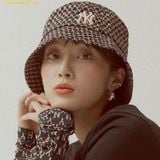  Mũ Bucket MLB Basic Monogram Bucket Hat New York Yankees 32CPH2111-50P Màu Đen Hồng 