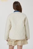  Áo Khoác Phao WHOAU Steve Reversible Quilting Jacket Cream WHJJG1112F 
