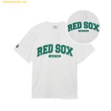  Áo Phông MLB Varsity Logo Overfit Short Sleeve T-Shirt BOS 3ATSV0633-43WHS Trắng 