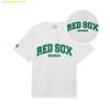 Áo Phông MLB Varsity Logo Overfit Short Sleeve T-Shirt BOS 3ATSV0633-43WHS Trắng