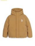  Áo Khoác Phao MLB Varsity Hooded Short Padding BOS (Beige) 3ADJV1046-43BGS 