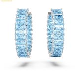  Khuyên Tai, Bông Tai Swarovski Matrix hoop earrings 5659037 Blue 